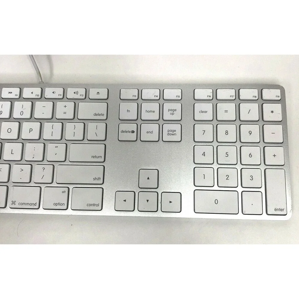 Apple A1243 Wired Slim Aluminum Keyboard‎ w/ USB Ports For iMac EUC